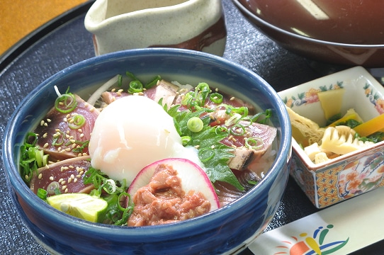 鰹酒盗丼定食